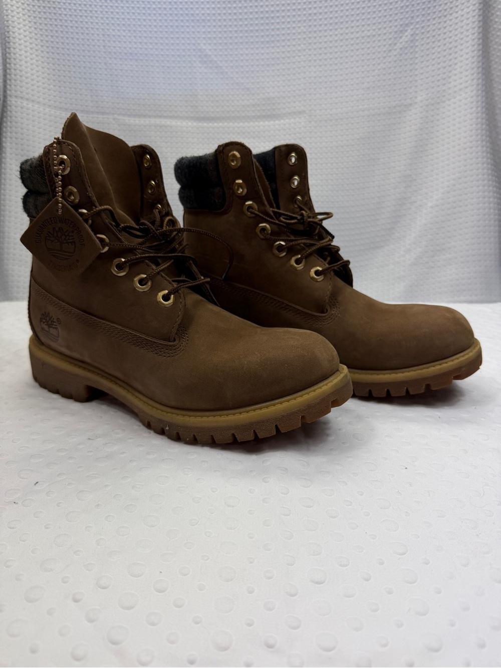 Timberland Brown Lace-Up Rugged Work Boots Waterproof